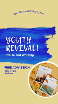 Church Youth Revival Facebook Story Design