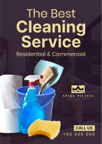 The Best Cleaning Service Poster Design