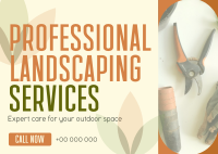 Professional Landscape Services Postcard Design