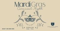 Mardi Gras Carnival Night Facebook ad Image Preview