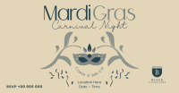 Mardi Gras Carnival Night Facebook ad Image Preview