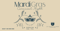 Mardi Gras Carnival Night Facebook ad Image Preview