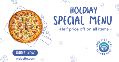Holiday Pizza Special Facebook ad Image Preview