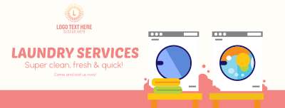 Laundry Services Facebook cover Image Preview