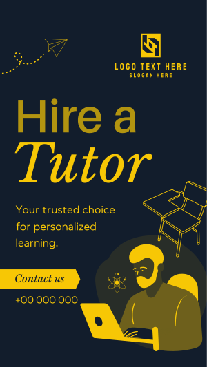 Tutor for Hire Instagram story Image Preview