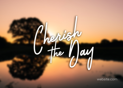 Cherish The Day Postcard Image Preview