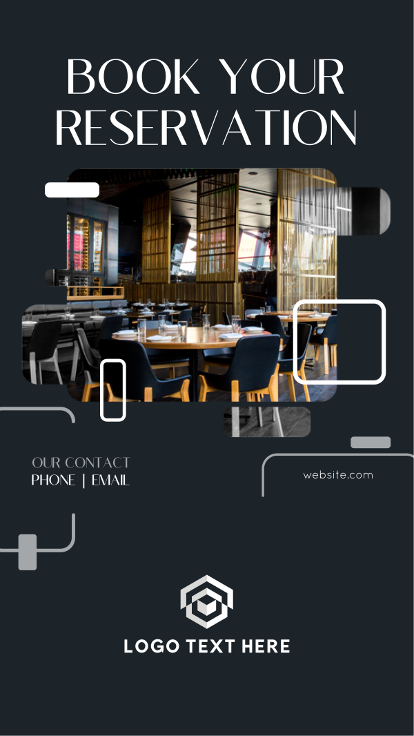 Restaurant Booking Instagram Story Design Image Preview