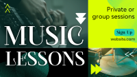 Cool Music Lessons Animation Design