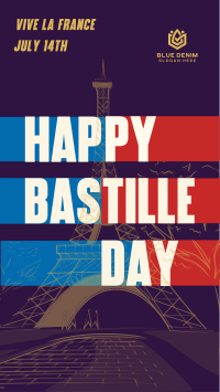 Bastille Day Instagram Reel Image Preview