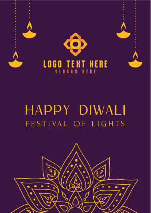 Diwali Celebration Poster Image Preview