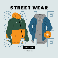 Street Wear Sale Instagram Post Design