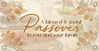 Rustic Passover Greeting Facebook ad Image Preview