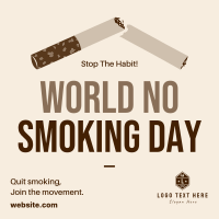 World No Smoking Day Instagram Post Design