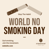 World No Smoking Day Instagram post Image Preview