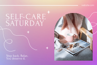 Luxurious Self Care Saturday Pinterest Cover Design