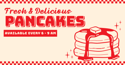 Retro Pancakes Facebook ad Image Preview