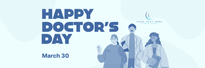 Happy Doctor's Day Twitter header (cover) Image Preview