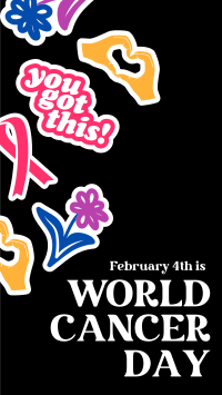 Cancer Day Stickers Facebook story Image Preview