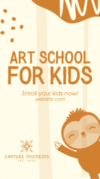 Art School for Kids Facebook story Image Preview