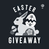 Floral Easter Bunny Giveaway Instagram post Image Preview