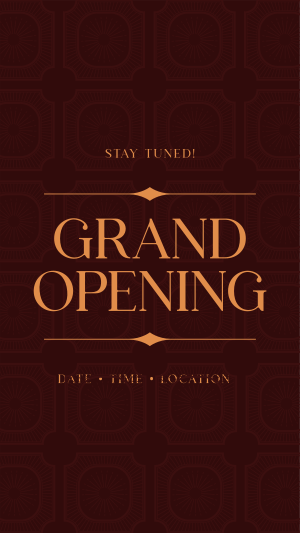 Vintage Grand Opening Facebook story Image Preview