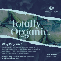 Totally Organic Instagram Post Design