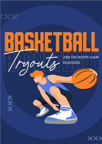 Basketball Tryouts Poster Image Preview
