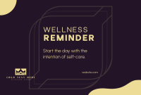 Wellness Self Reminder Pinterest Cover Design