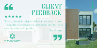 Customer Feedback on Construction Twitter post Image Preview