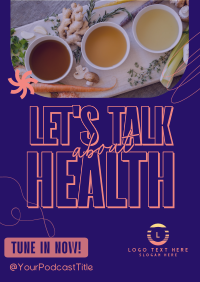 Health Wellness Podcast Poster Image Preview