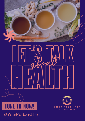 Health Wellness Podcast Poster Image Preview