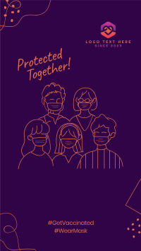 Protected Together Facebook Story Design