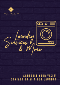 Laundry Wall Poster Design