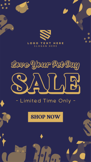 Love Your Pet Day Sale Instagram story Image Preview
