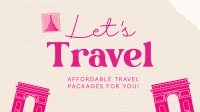 Let's Travel Facebook Event Cover Design