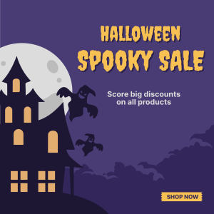 Spooky Sale Instagram post Image Preview