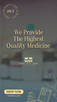 Quality Meds Facebook Story Design