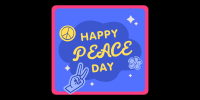 Peace Day Text Badge Twitter post Image Preview