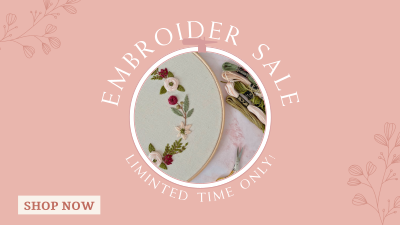 Embroidery Sale Facebook event cover Image Preview