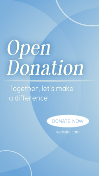 Together, Let's Donate Facebook story Image Preview