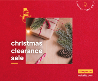 Christmas Clearance Facebook Post Design