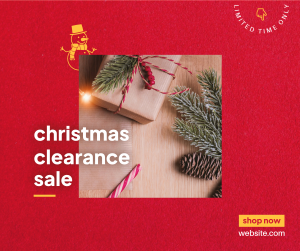 Christmas Clearance Facebook post Image Preview