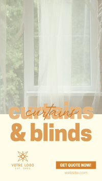 Curtains & Blinds Business Instagram Reel Design