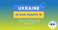 Ukraine In Our Hearts Facebook Ad Design