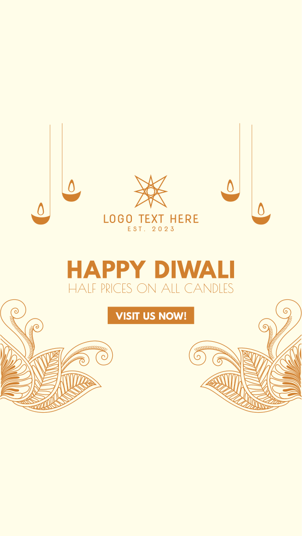 Diwali Candle Sale Instagram Story Design Image Preview