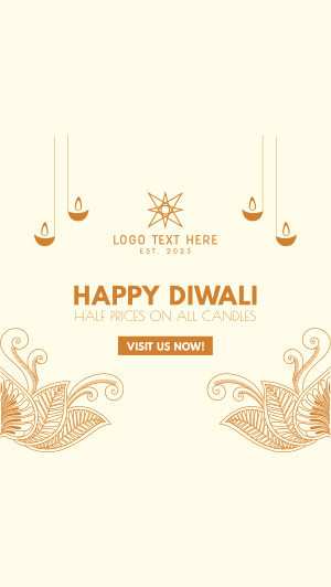 Diwali Candle Sale Instagram story Image Preview