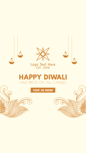 Diwali Candle Sale Instagram story Image Preview