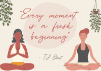 Yoga Positive Quotes Postcard Image Preview