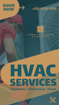 HVAC Services YouTube short Image Preview