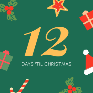 Cute Christmas Countdown Instagram post